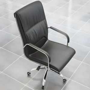 Executive Mid-Back Leather Office Chair – Sleek Comfort with a Professional Touch