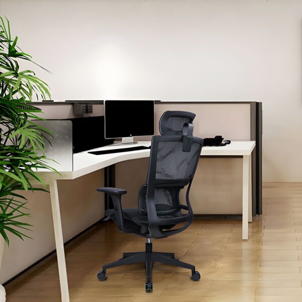 Ergonomic High-Back Mesh Office Chair with Headrest – Adjustable Support & Sleek Design - Image 5