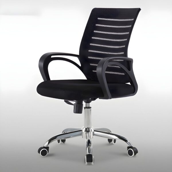 Mid-Back Mesh Office Chair – Sleek Design with Ergonomic Comfort - Image 3