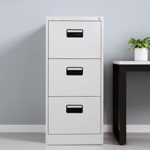 3-Drawer Metallic Filing Cabinet