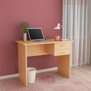 1.0m Wooden Study Desk with Drawers – Compact & Functional Design