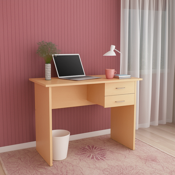 1.0m Wooden Study Desk with Drawers – Compact & Functional Design