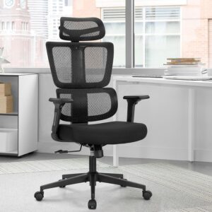 Deluxe High Back Mesh Executive Chair with Adjustable Arms & 3D Headrest