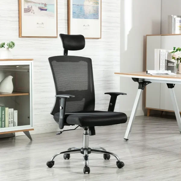 Ergonomic High Back Mesh Office Chair with Adjustable Headrest