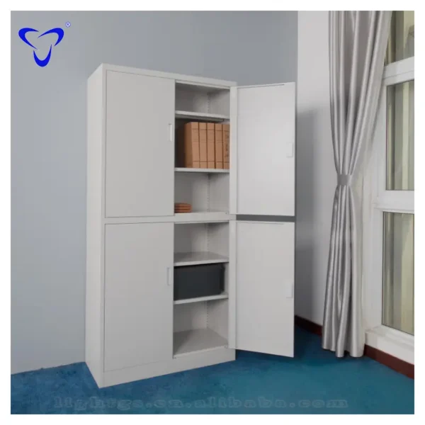 4-Door steel office storage cabinet - Image 5