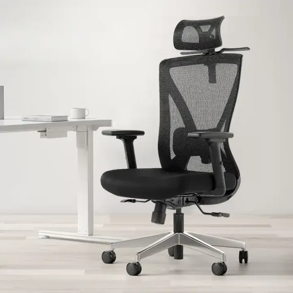 High-back orthopedic office seat
