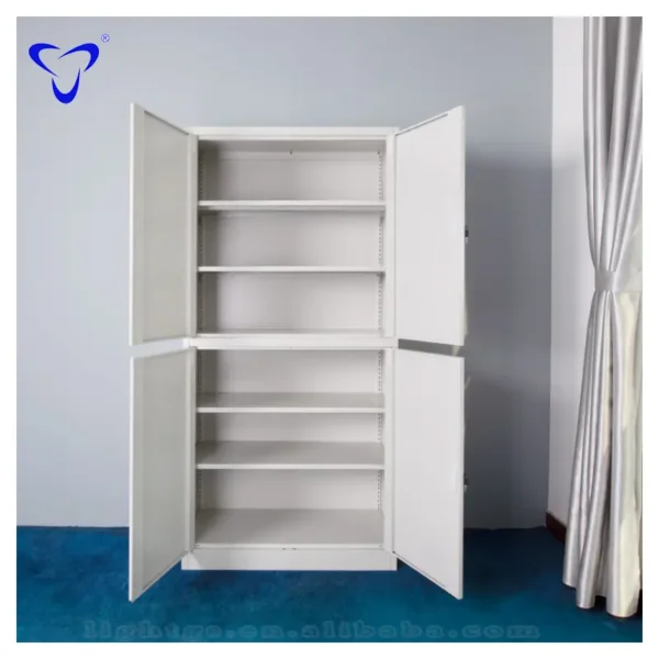 4-Door steel office storage cabinet - Image 4