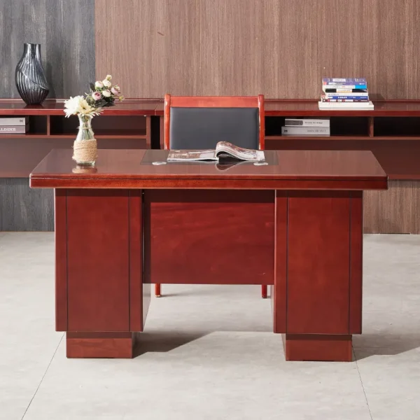 Classic Wooden Executive Office Desk – 1.2m Mahogany Finish