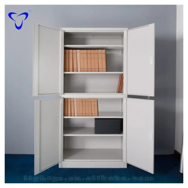 4-Door steel office storage cabinet - Image 3