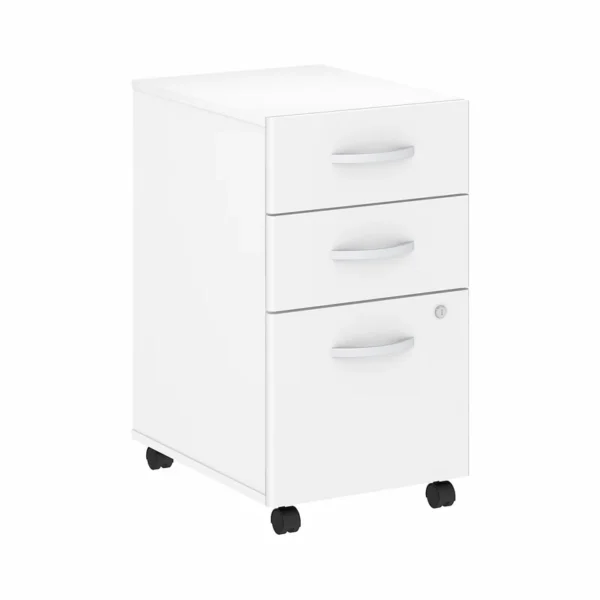 1.2m White Office Desk with Lockable Drawers – Sleek & Practical Design - Image 5