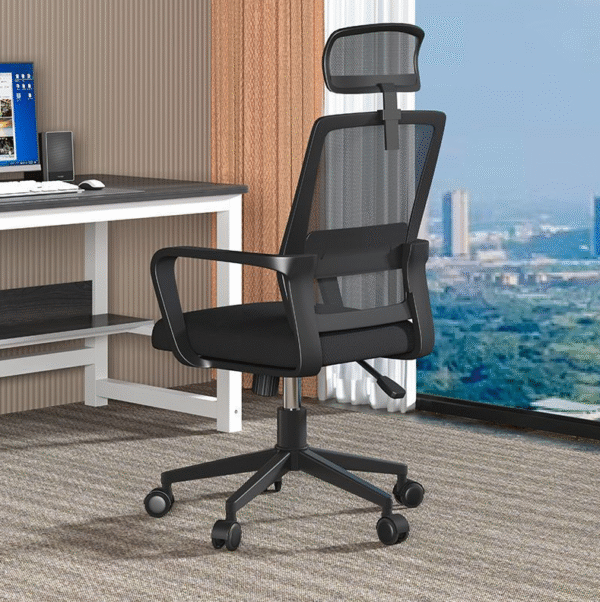 AeroFlex Mesh Office Chair with Headrest - Image 2