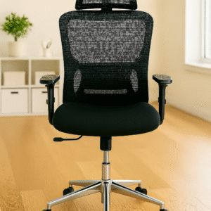 Modern Ergonomic Mesh Office Chair – Black