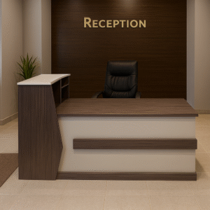 Contemporary 1.6M Wooden Reception Desk