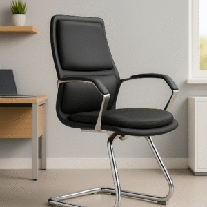 Amy Black Visitor Office Chair