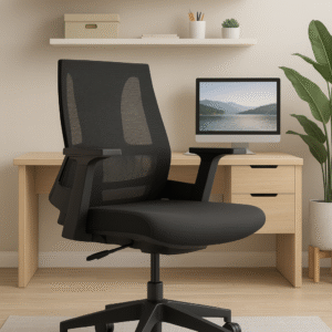 Medium Back Black Mesh Office Chair