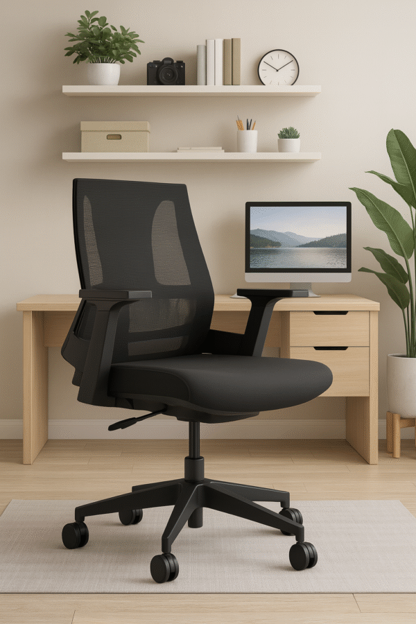 Medium Back Black Mesh Office Chair