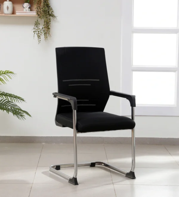 Cantilever mesh-back visitor's seat