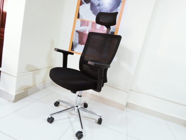 Ergonomic Mesh Office Chair with Headrest – Adjustable Comfort & Sleek Design - Image 2