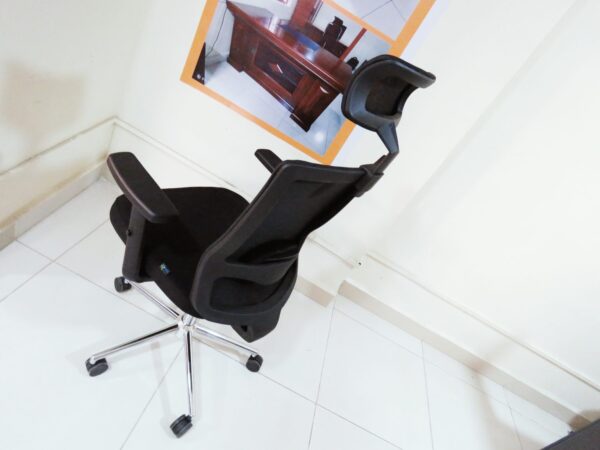 Ergonomic Mesh Office Chair with Headrest – Adjustable Comfort & Sleek Design - Image 4